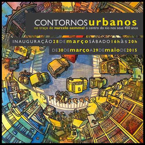 rioecultura : EXPO Contornos urbanos no tra�o de Marcelo Gemmal - o Centro do Rio nos seus 450 anos : Solar Grandjean de Montigny - PUC