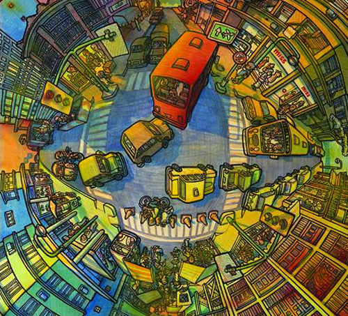 rioecultura EXPO Contornos urbanos no tra�o de Marcelo Gemmal