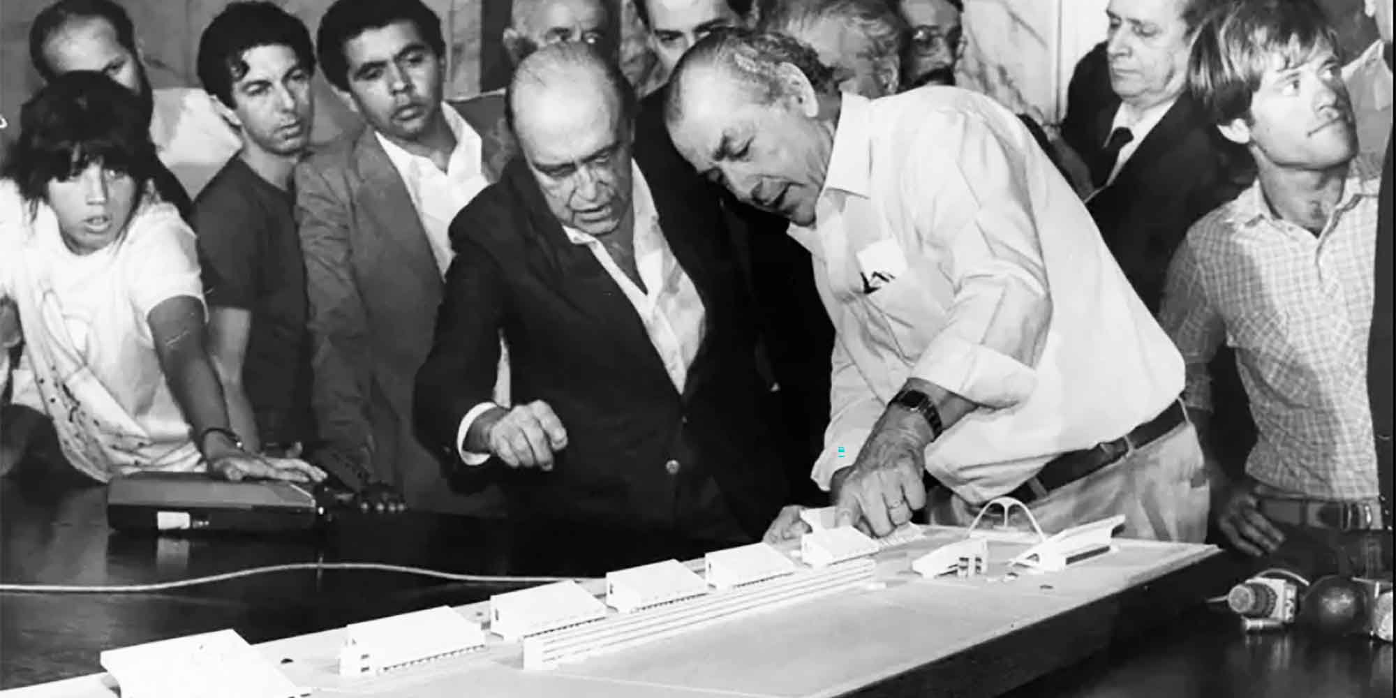 Leonel Brizola com Oscar Niemayer