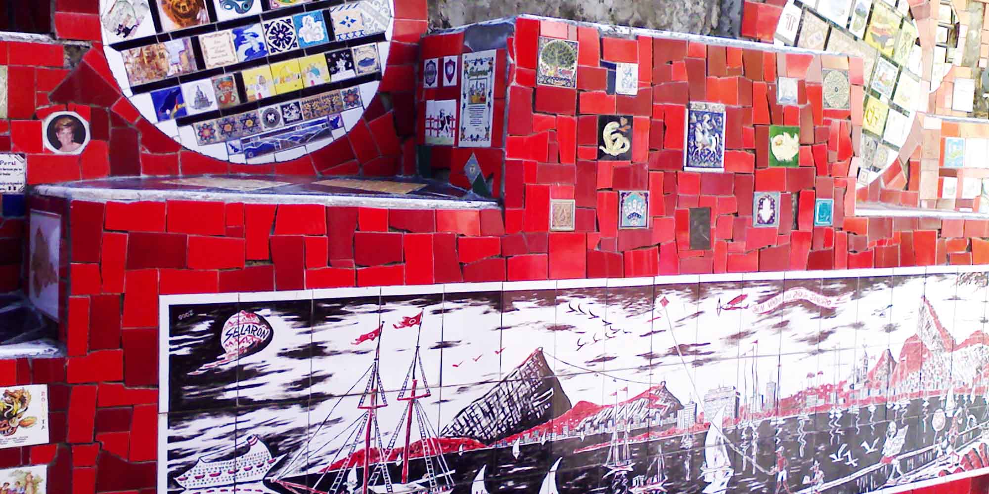 detalhe da Escadaria Selaron