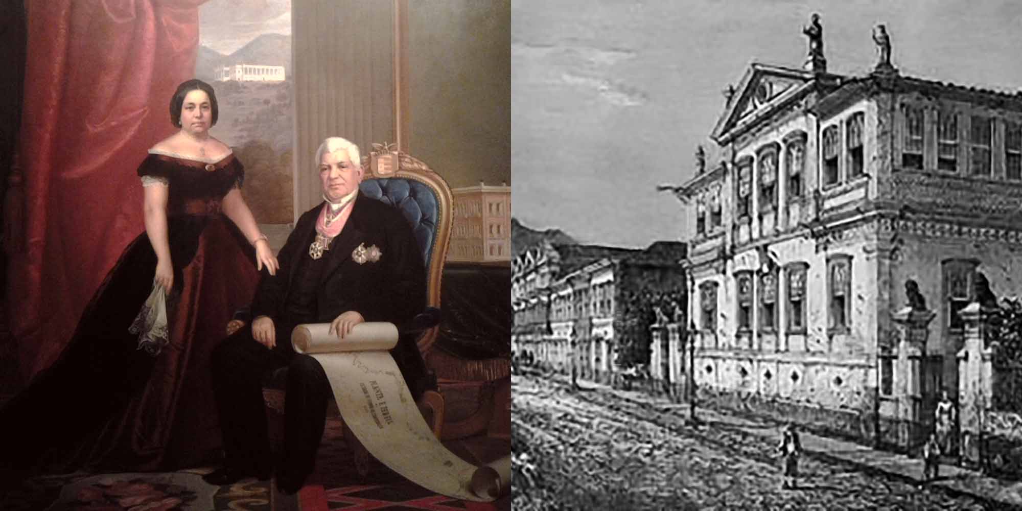 constru&ccedil;&atilde;o do palacete do Catete