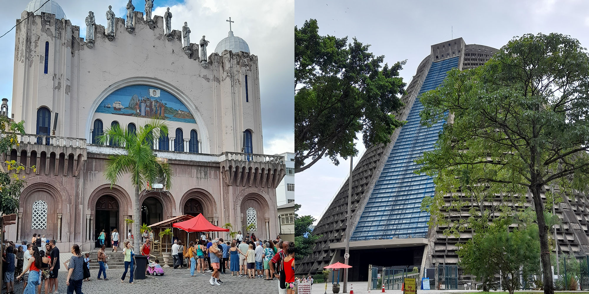 Igreja de S&atilde;o Sebasti&atilde;o e a Catedral Metropolitana